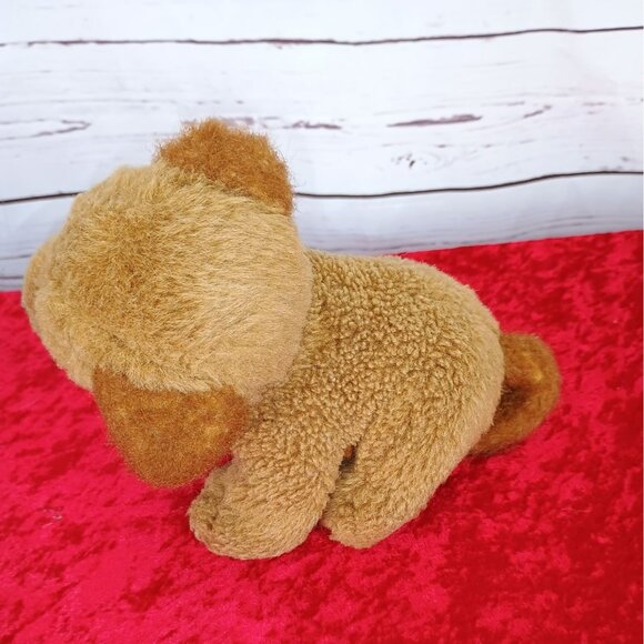 Vintage The Benefactory Plush Dog Toy Stuffed Animal Brown With Tongue & Ears - Picture 2 of 7